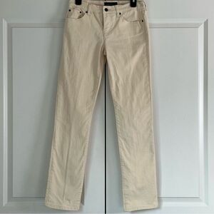 LRL Ralph Lauren Women’s Modern Cut Cream Jeans – Size 4